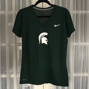 Nike • Michigan State Spartans V-Neck (Dri Fit)